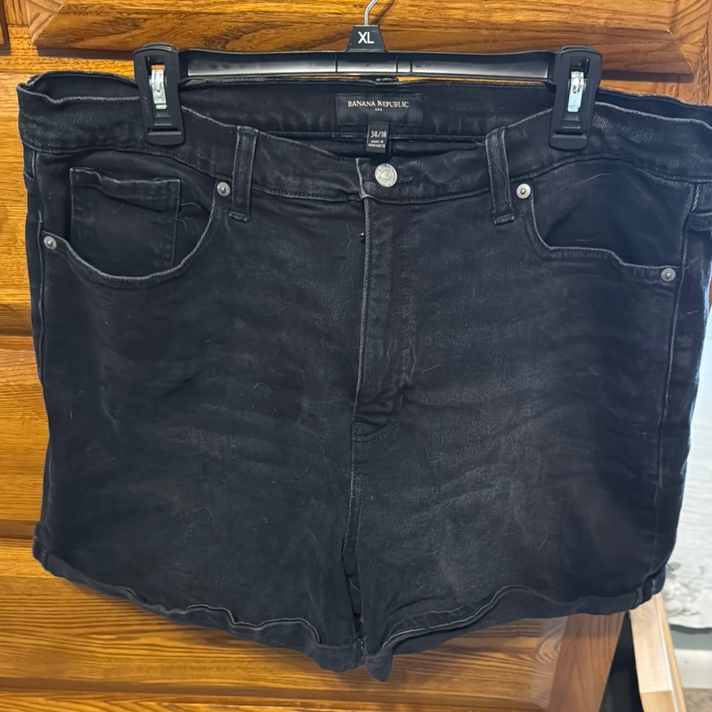 Banana Republic Black Jean Shorts
